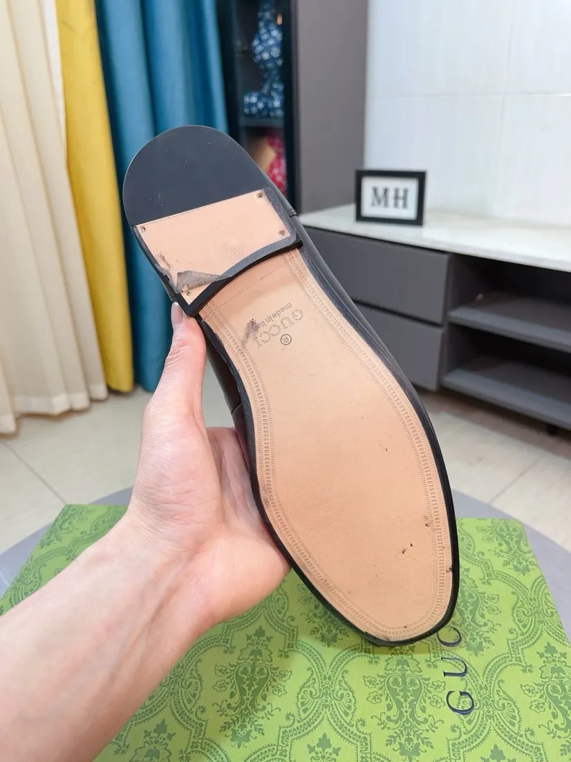 Men's shoes 💰500🌹🌹【GUCCI】The most popular classic Gucci leather shoes. Synchronized with the official website, the upper is made of Italian first-layer cowhide ➕cowhide lining, with unique brand and unique craftsmanship. Highlighting the hot style of the new year. Stop hesitating, stop wandering, get it now. Number: 38--44